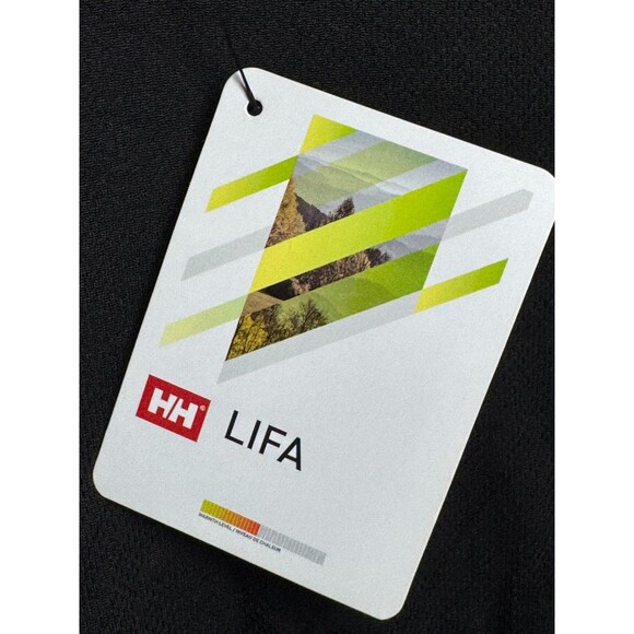 Helly Hansen HH Lifa Base Layer Top Womens Small Black Stripe Crew Long Sleeve - Picture 5 of 12